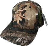 Camo Cap with embroidered deer head.